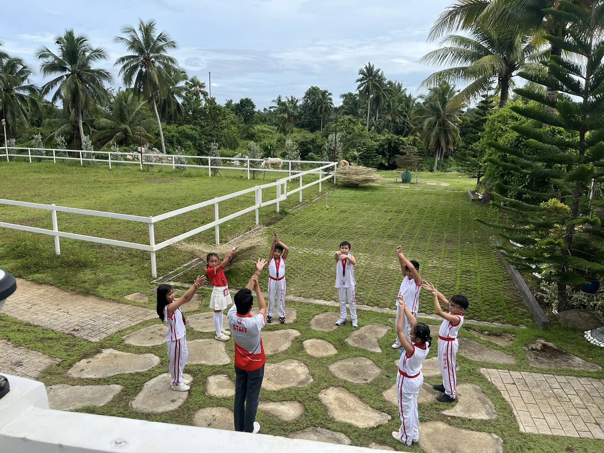 Students studying